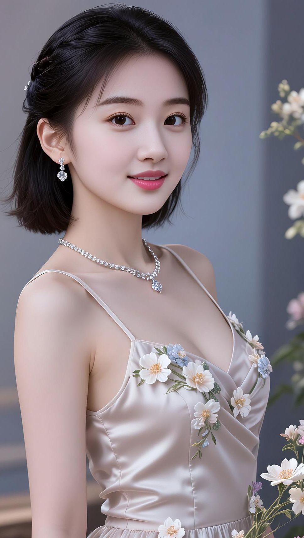 AI优雅美人写真 抖音ai创作 高颜值