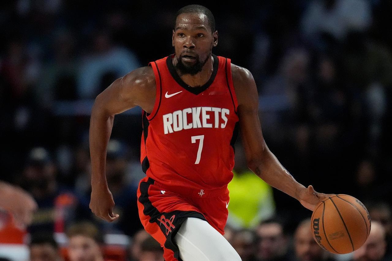 杜小帅重回故地大发神威！nbae揭幕战半场结束火箭客场57：51领先雷霆。
杜兰