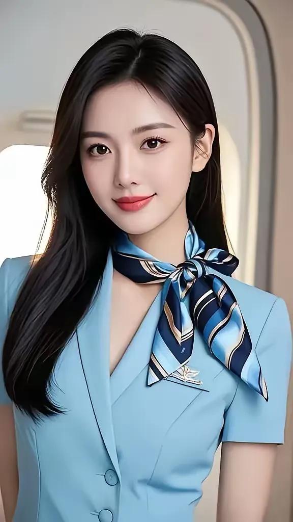 空姐的微笑，机舱里的温暖时光。