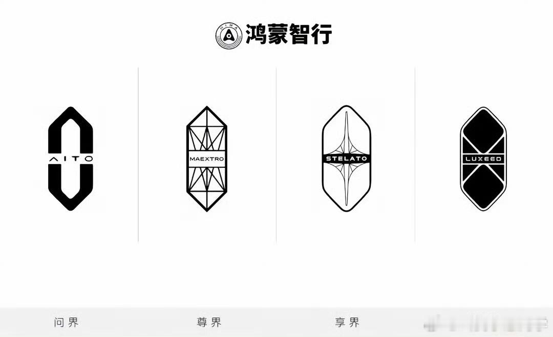 鸿蒙智行四界车标都有了。这次智界不仅有车标，迎宾灯也落地了 ​​​