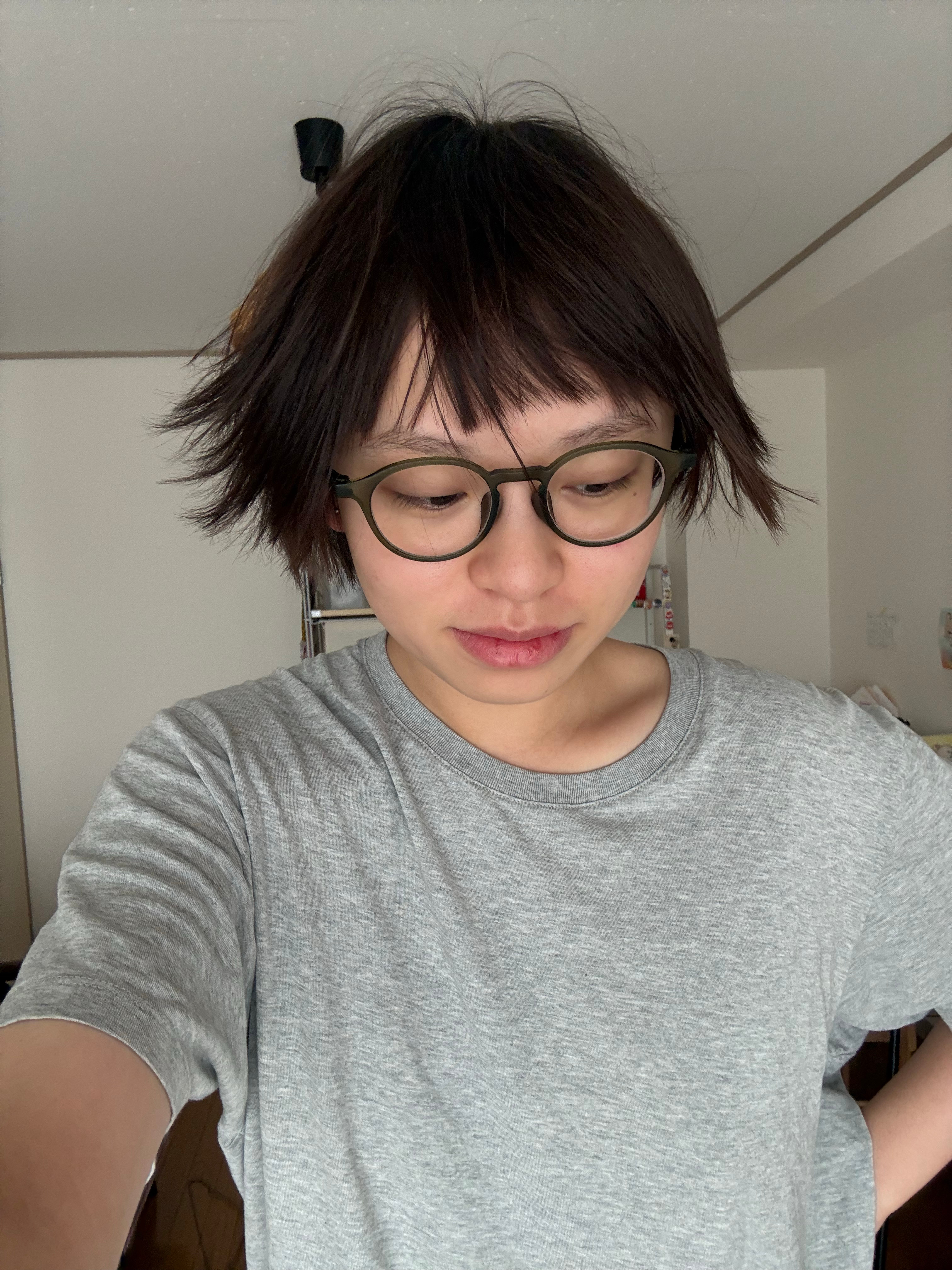 每天起床就这个刷子发型 