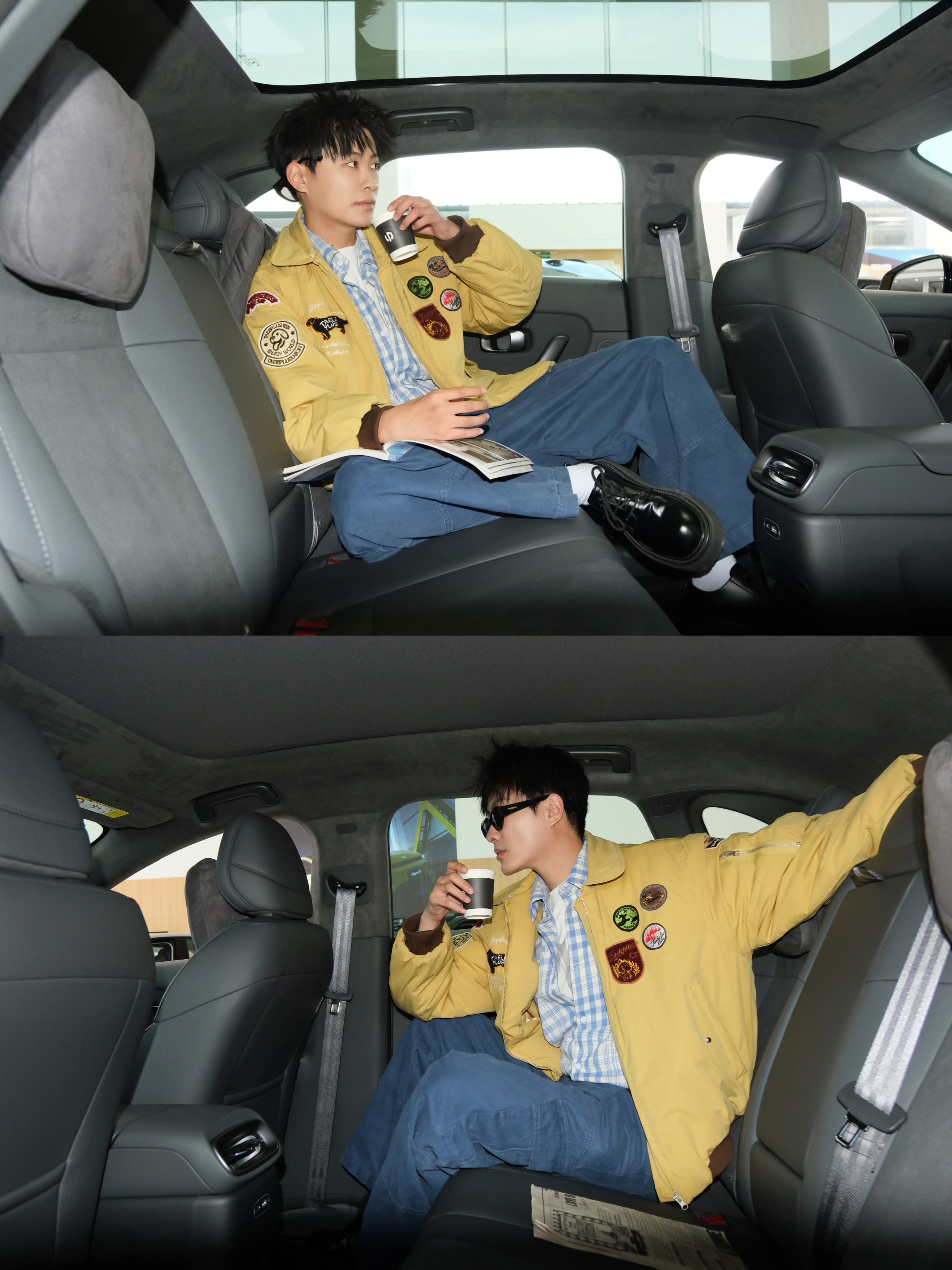 😎快上车，跟零跑Lafa5去兜风！电掣黄一眼出挑，做人群中最亮的Lafa青年打