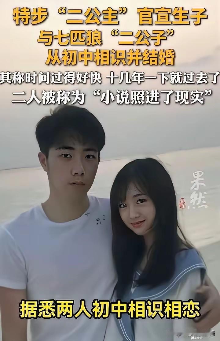 青梅竹马，豪门公主配豪门公子，门当户对，简直天作之合