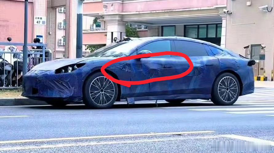 方程豹镁9谍照，L113算是长的了，貌似还挖了一个风道