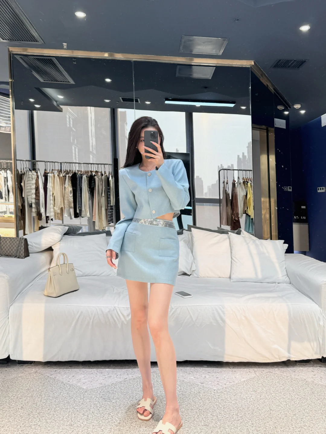 回头率很高的套装 清爽又气质💙