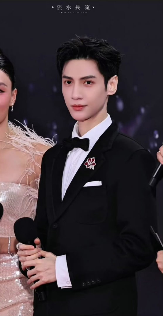 罗云熙红星大奖红毯生图，好权威的一张脸 好帅