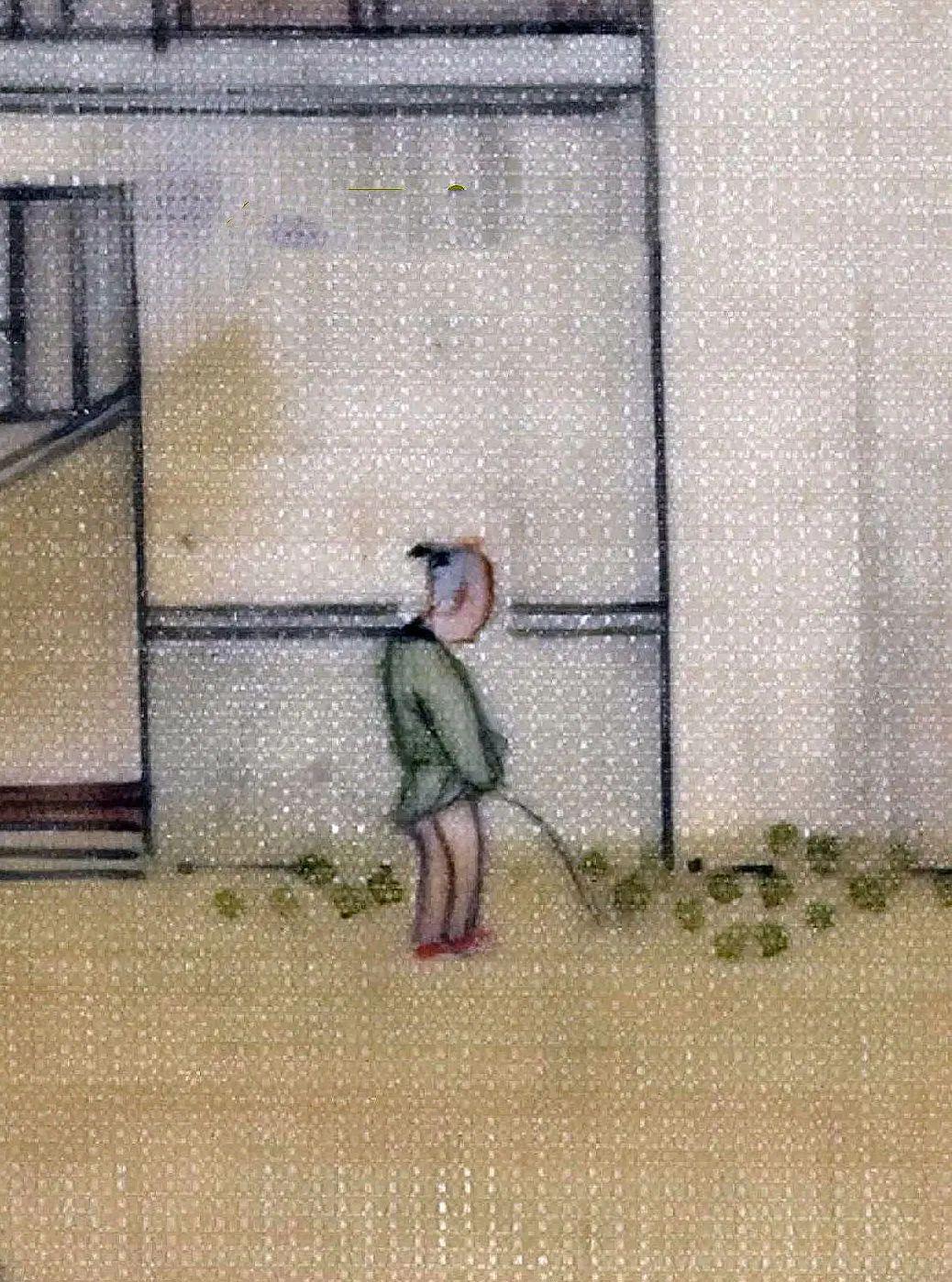  一幅古画，一泡尿，沈源版清明上河图道尽人间烟火气
唐宋诗意国画 水墨画插画 水