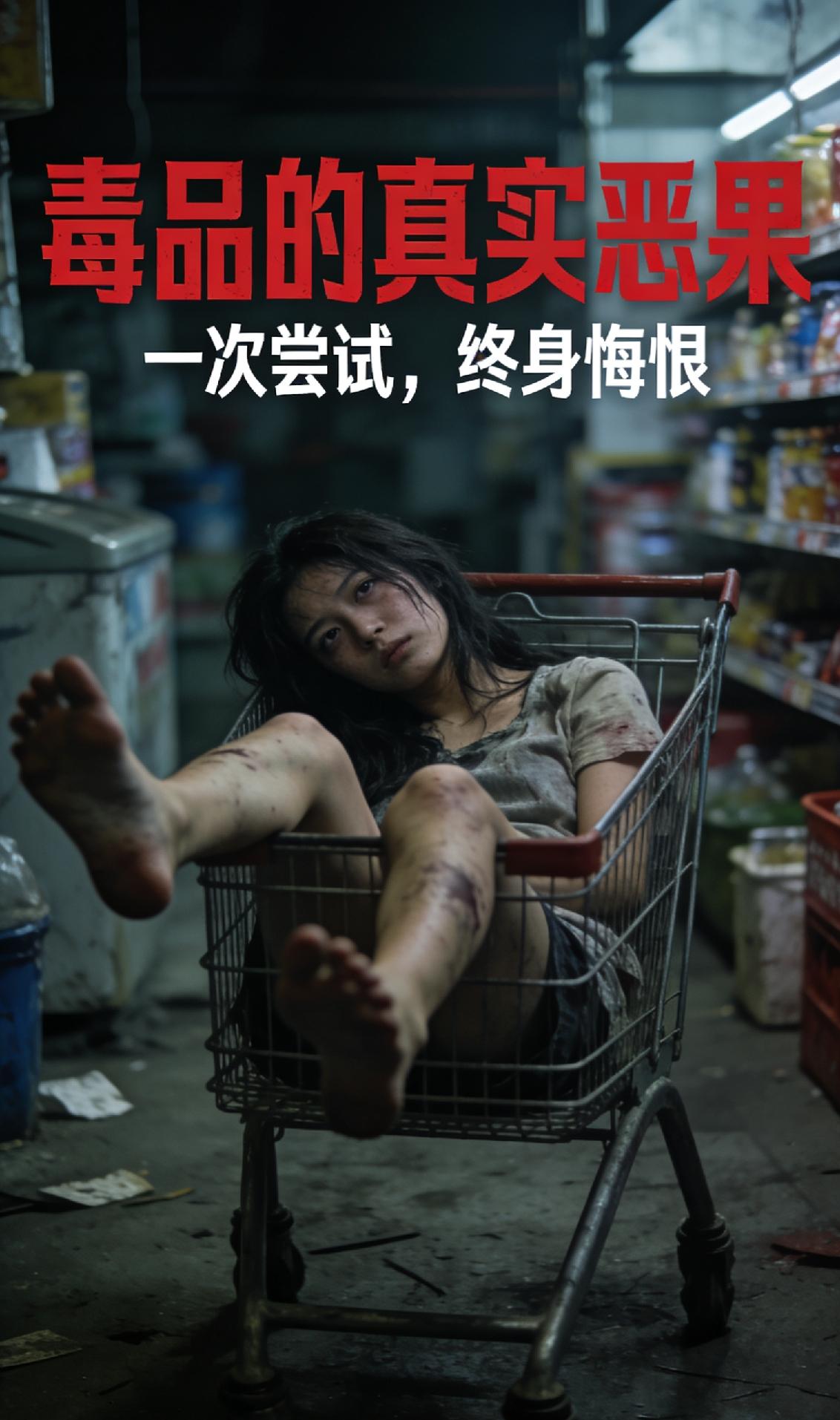 触目惊心！女子吸食芬太尼后神志错乱，躺超市购物车无意识晃腿
 
近日，美国波特兰