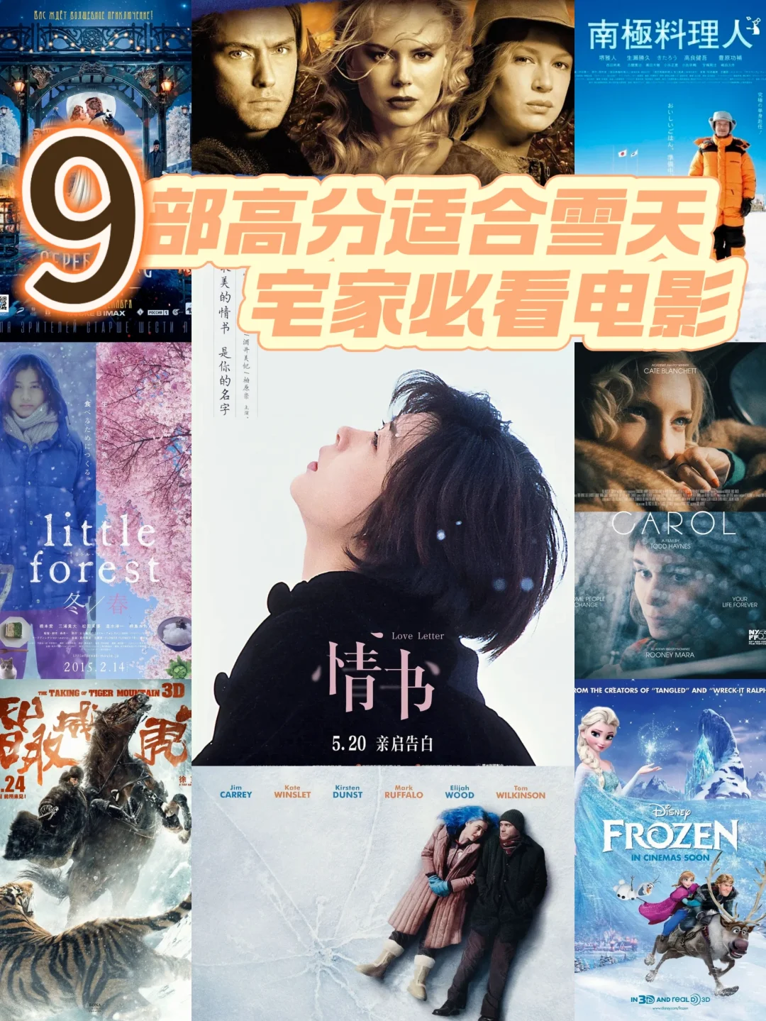 🎬9部高分 适合雪天宅被窝看的电影推荐