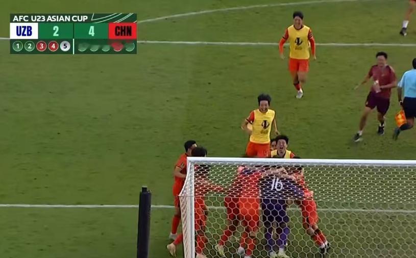 北京时间1月17日，U23亚洲杯1/4决赛，中国国奥继续创造历史，点球大战4-2