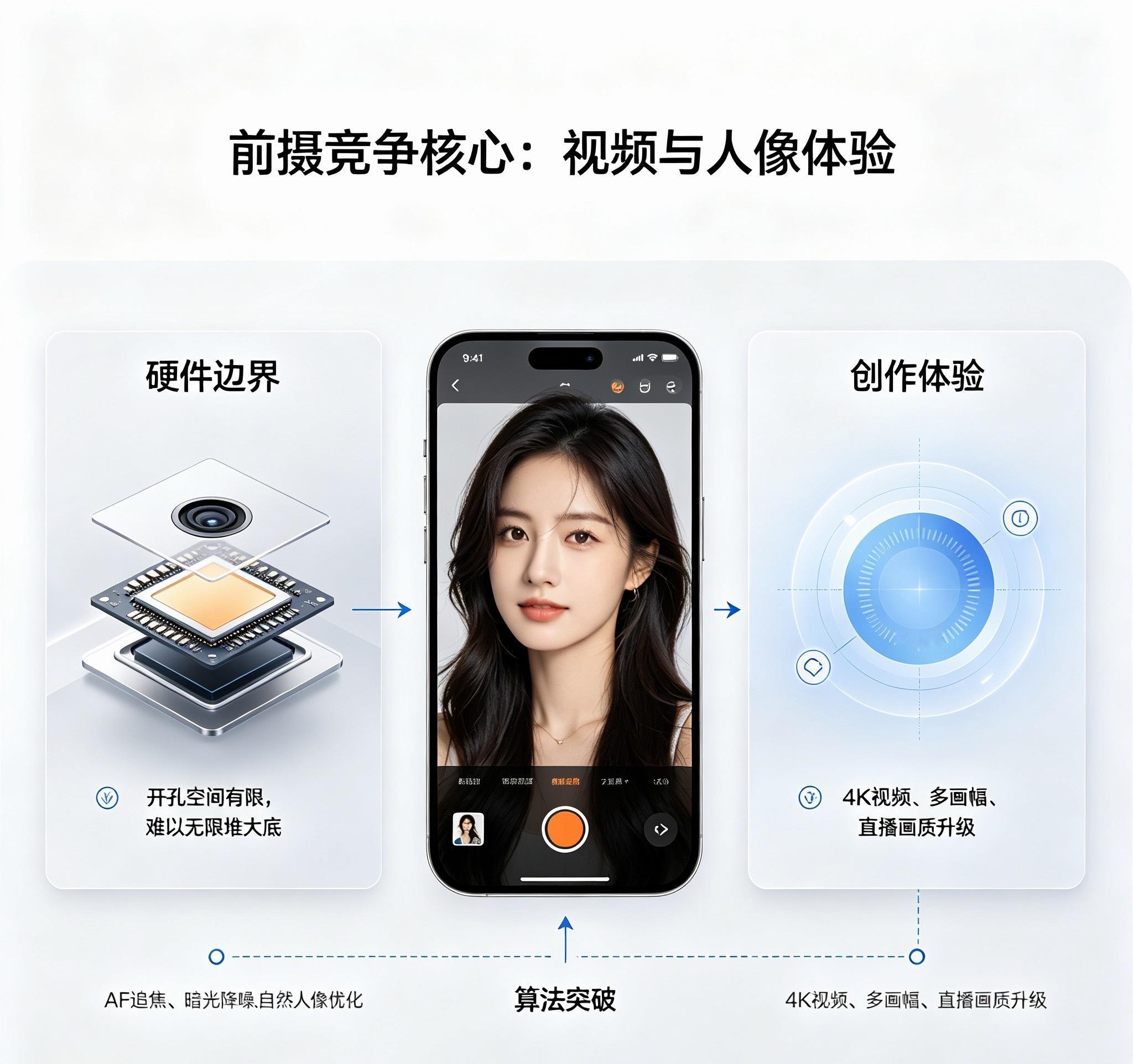 手机前摄会是下一个影像战场吗后置影像内卷趋于瓶颈，手机前摄有望成为下一个影像竞争