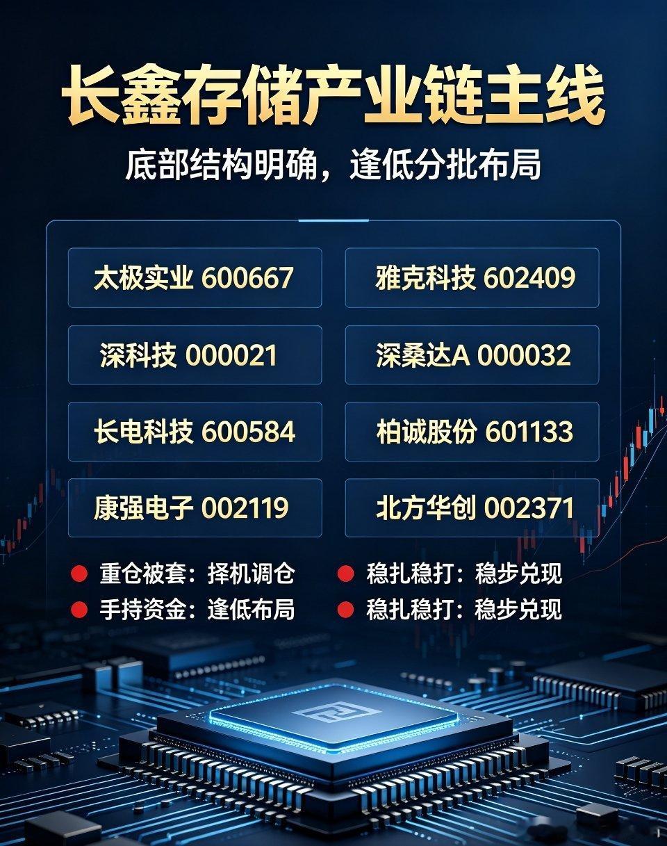 8月即将开始！目前主线还不明朗！兄弟们核心主线锁定长鑫存储！底部结构明确，稳步布