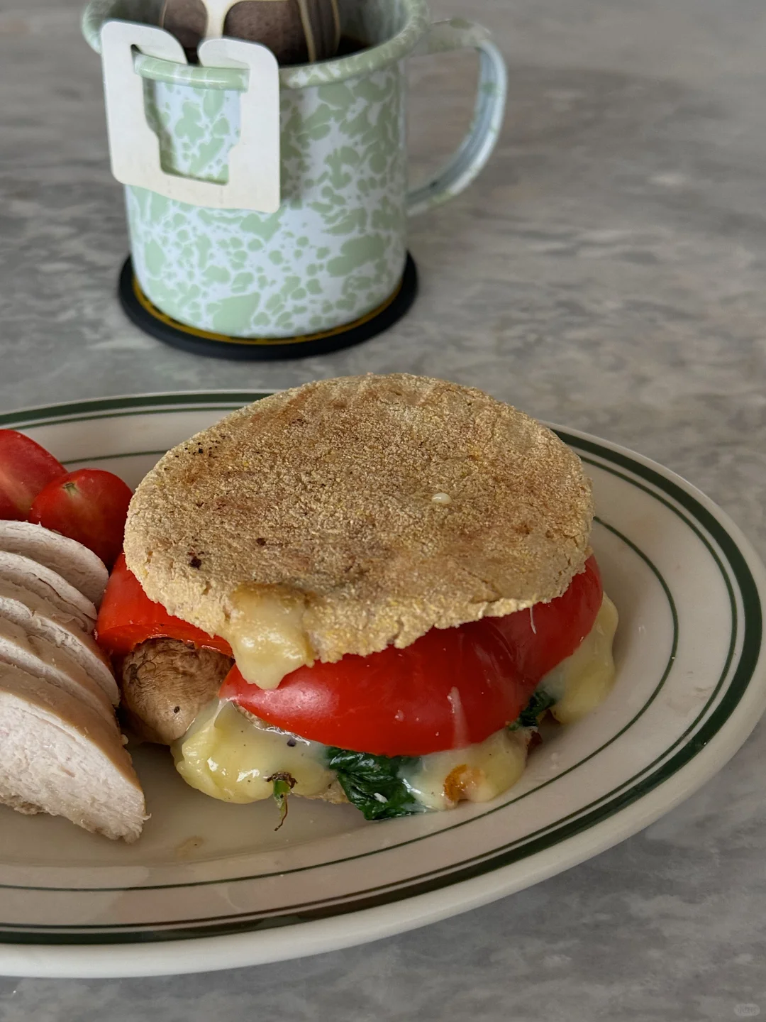 Veggie melt muffin!