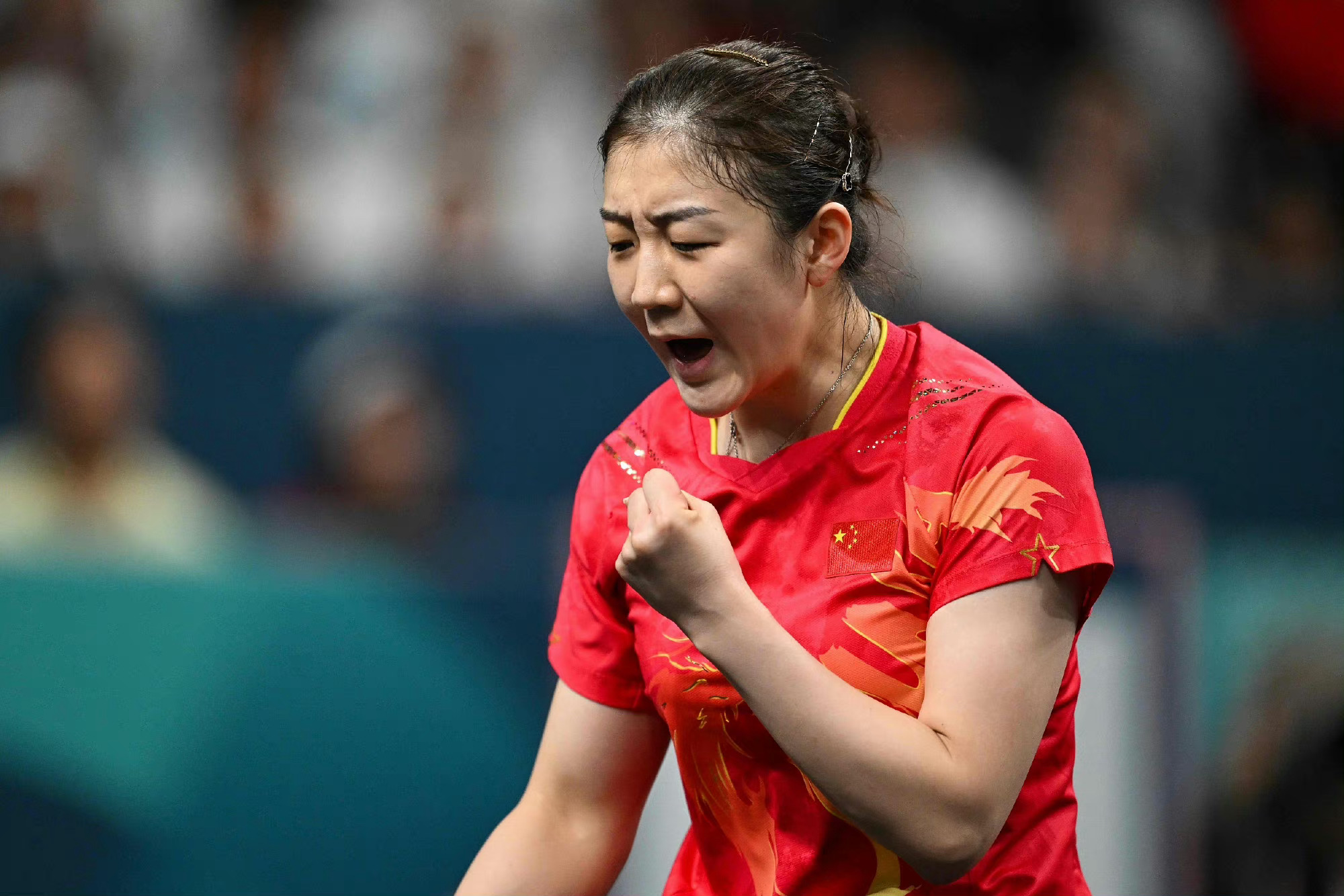 #陈梦成第3位奥运女单卫冕运动员#恭喜陈梦卫冕成功中国女人就是牛 #孙颖莎vs陈
