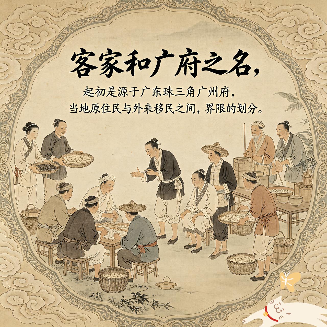 “客家”和“广府”之名由来，本是源自广东珠三角广州府本地，外来移民和当地原住民之
