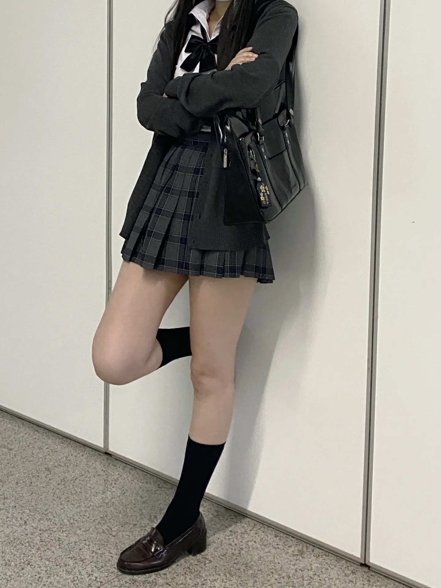 秋冬才是jk的舒适区。