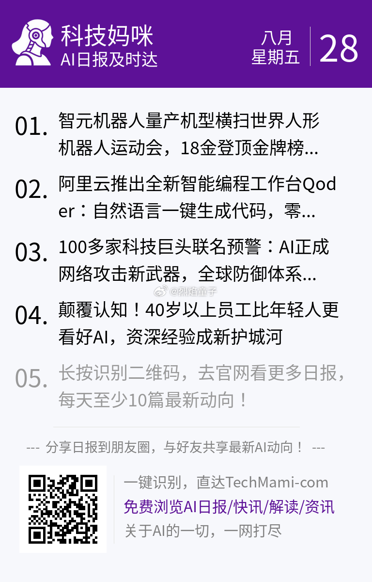 【 2026年8月28日 星期五 】过去24小时全球AI新鲜事，10条内容汇总: