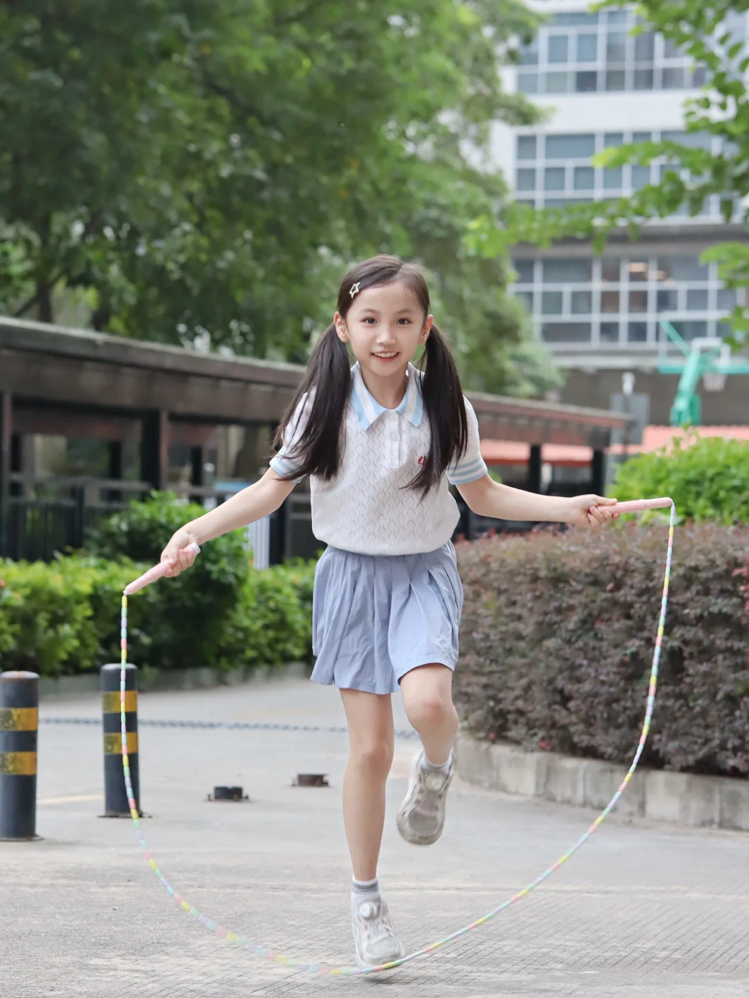 终于学会跳绳