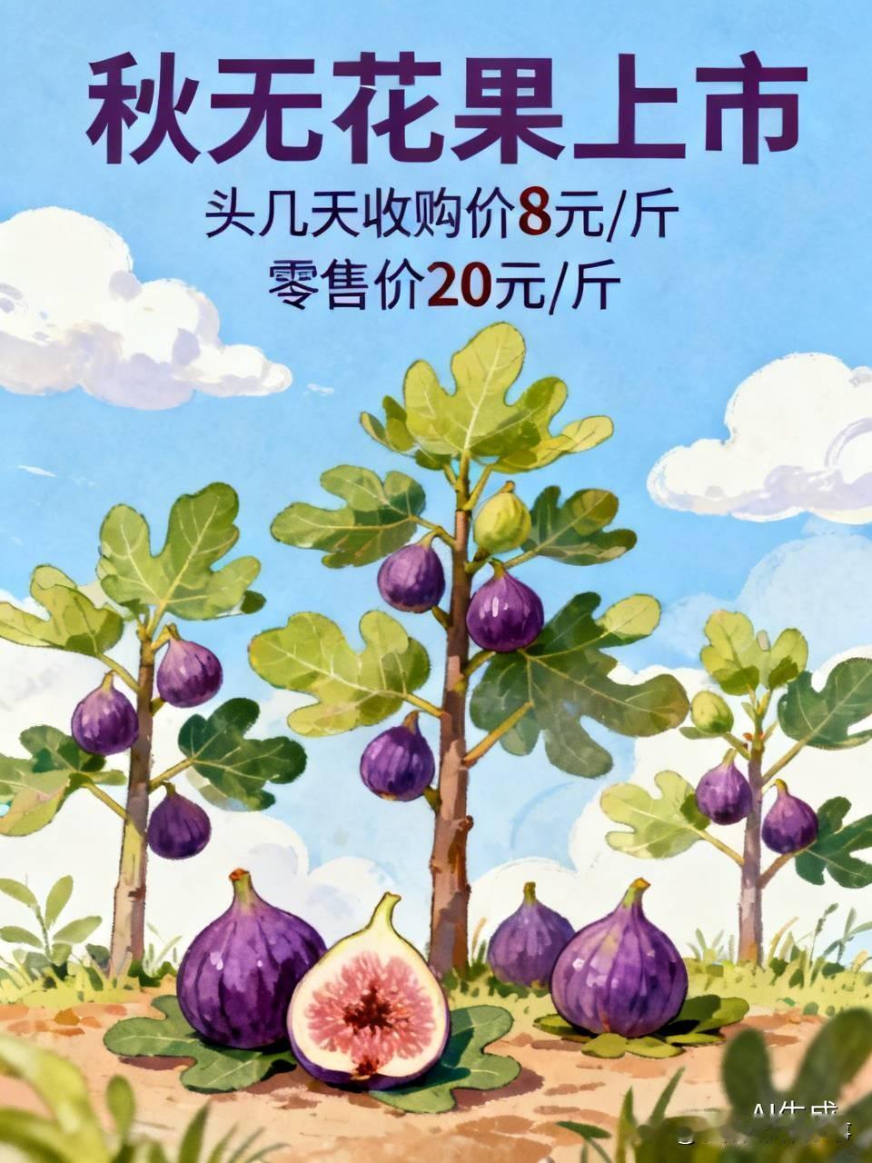 高温烈日下的无花果,都成熟了吗? 秋无花果上市十多天了。
收购价头几天8元，这几