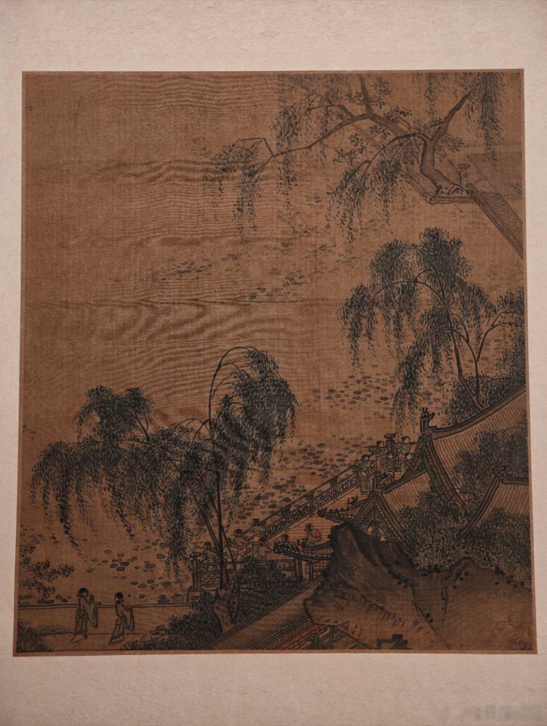 宋元名迹，上海博物馆东馆书画展第三期。南宋/金 歌乐图南宋 秋庭乳犬图南宋 江妃