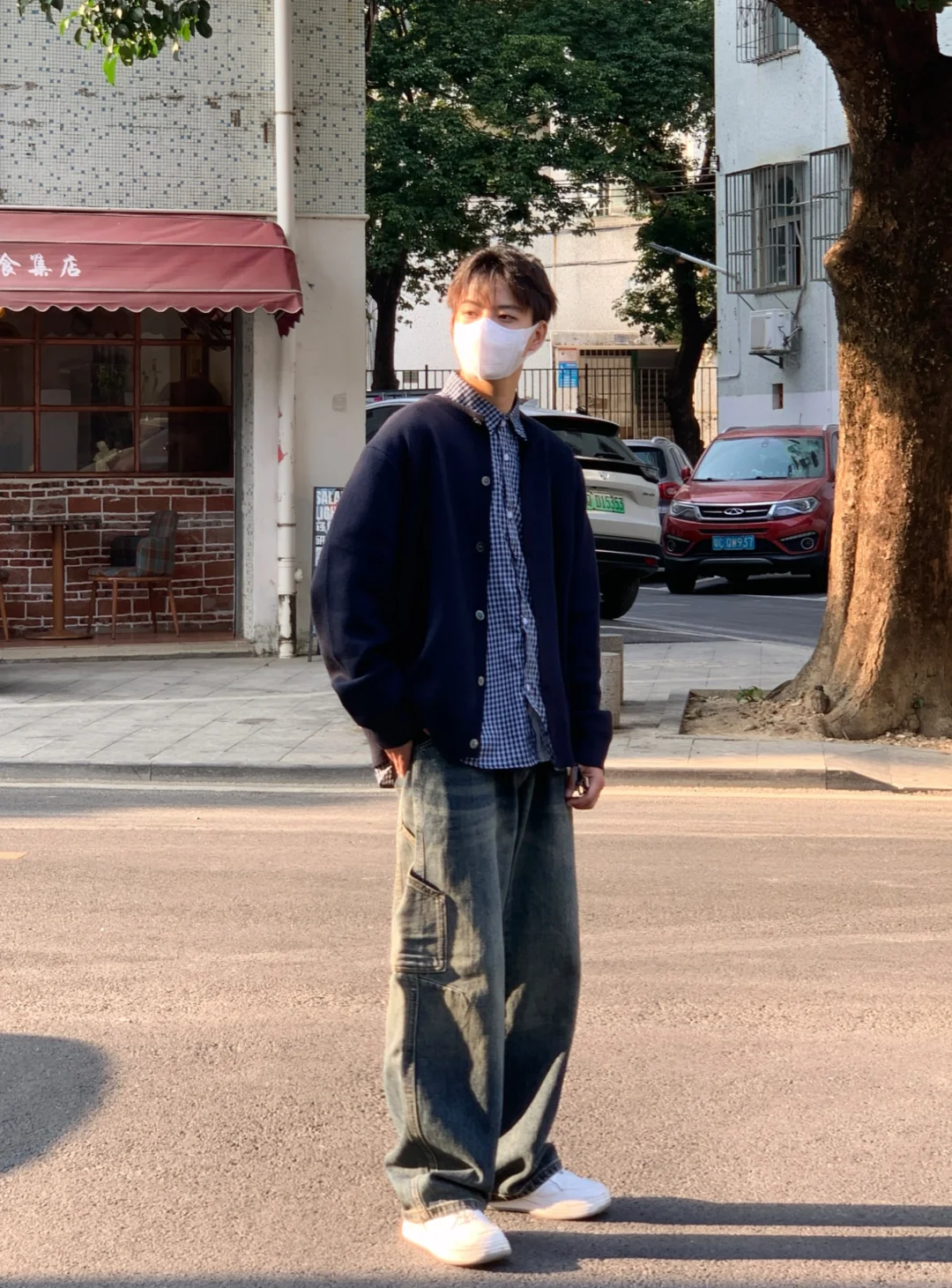 秋季男生韩系氛围感叠穿🍂慵懒舒适hin🆗