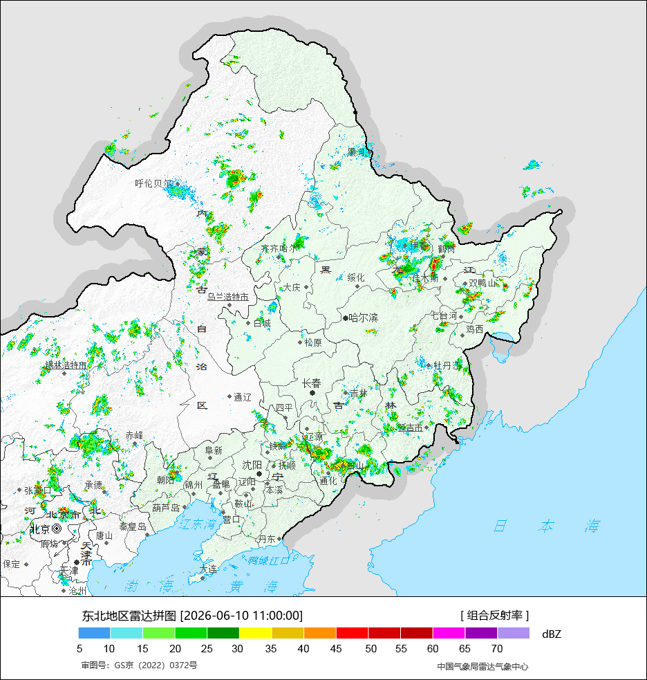 【降雨减弱】今天08-14时，我国的降水减少。主雨带南压到南海上，国家级气象站，