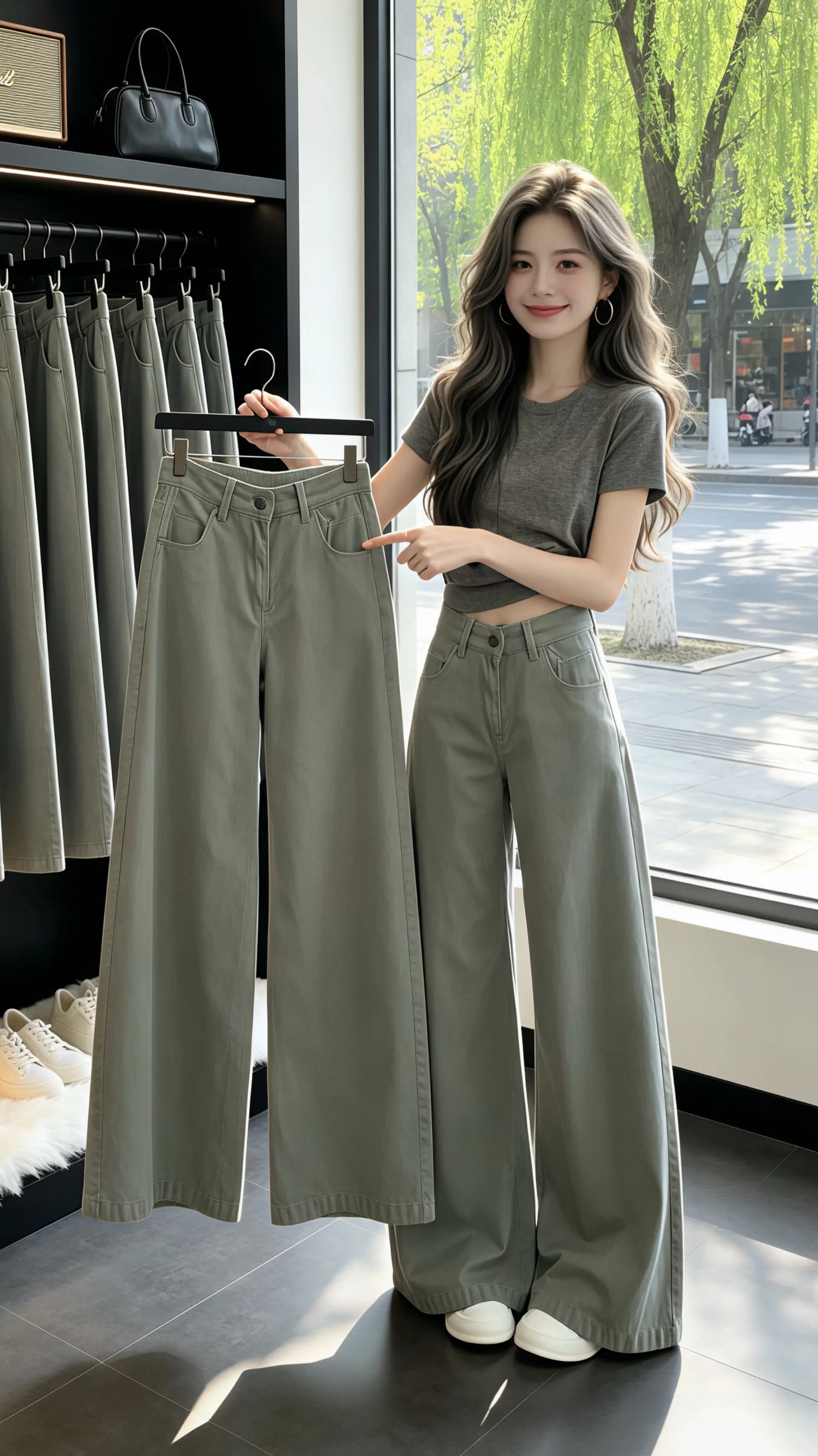 夏日穿搭主打一个极简 怎么将牛仔裤穿出高级感 修饰腿型的裤子 百搭神裤...