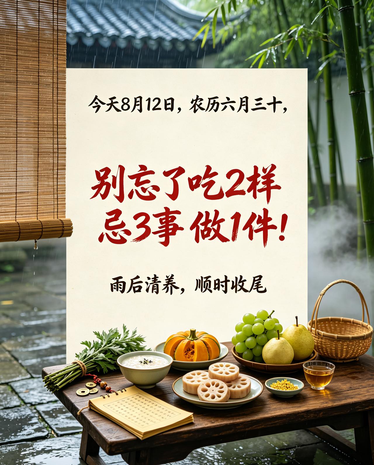 【8月12日六月三十开日白虎：黄历让嫁娶出行、但5件别碰，别看开日就猛冲】

戊