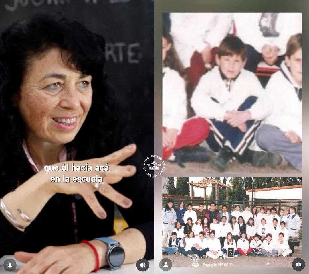 🎙梅西小时候的老师安德烈娅·索萨🇦🇷：“他是个性格沉稳、话不多、非常有礼貌