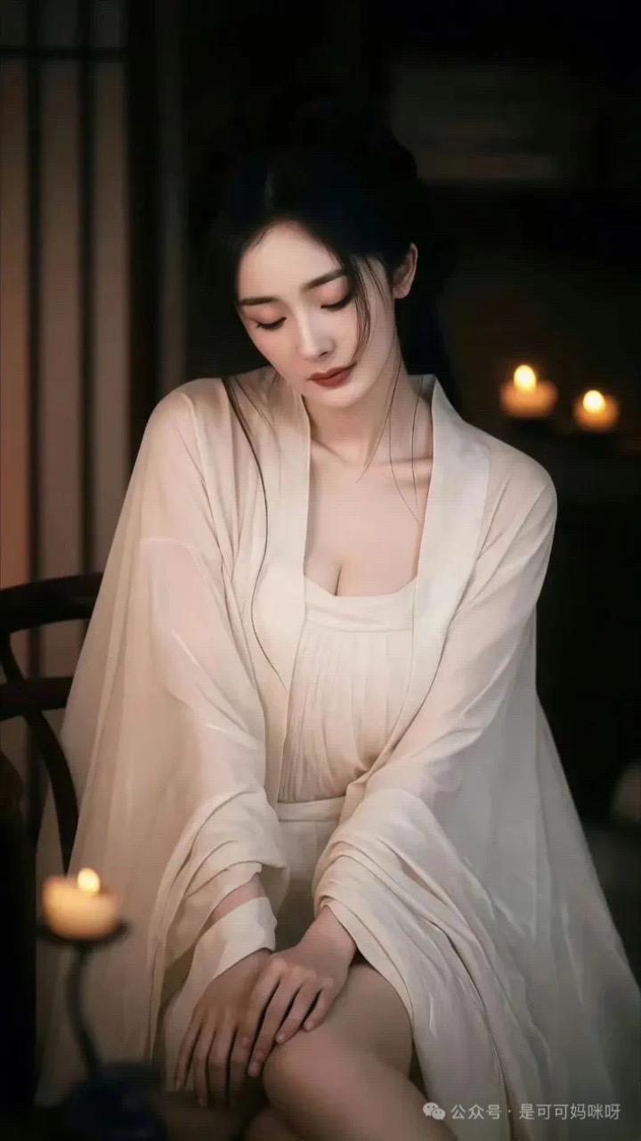 杨幂  一袭轻纱，化身清冷古典美人，氛围感拉满！