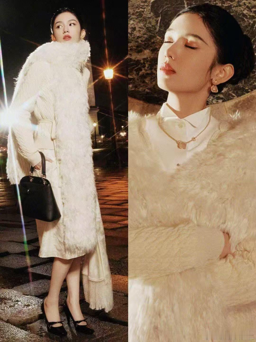 周也 内娱免检大光明 周也的骨相确实很适合这种发型。饱满的额头和流畅的发际线，加