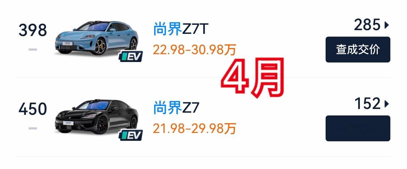 尚界次月销量出了…… 交付第一个月，卖的感觉……我不说了 