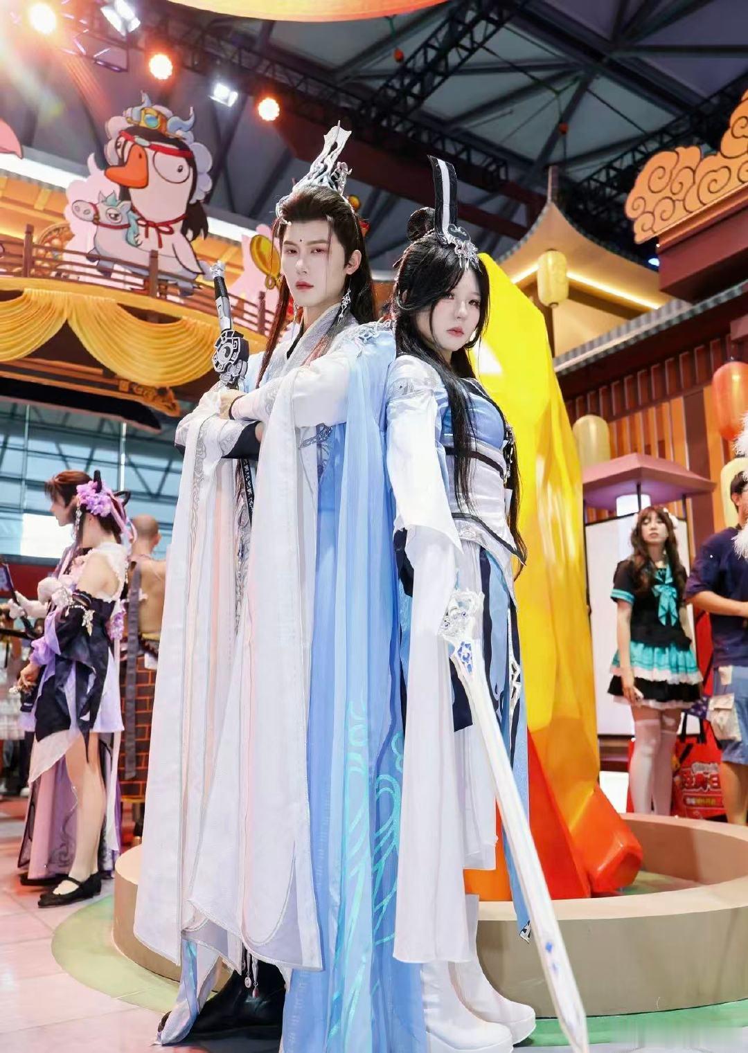 上海CJ展混进了武林高手今年CJ氛围感天花板预定，鹅鸭杀联动剑三带来各路武林高手
