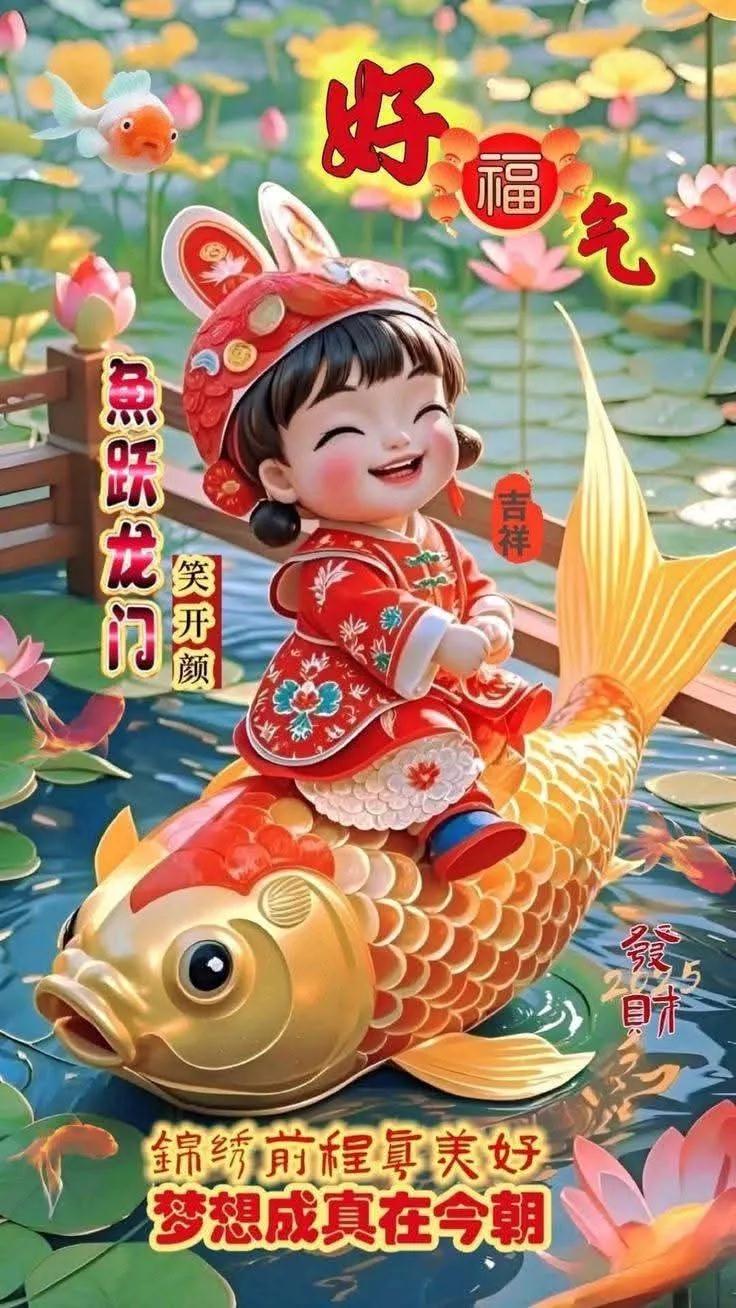 锦绣前程好运来，笑颜如花迎新春！