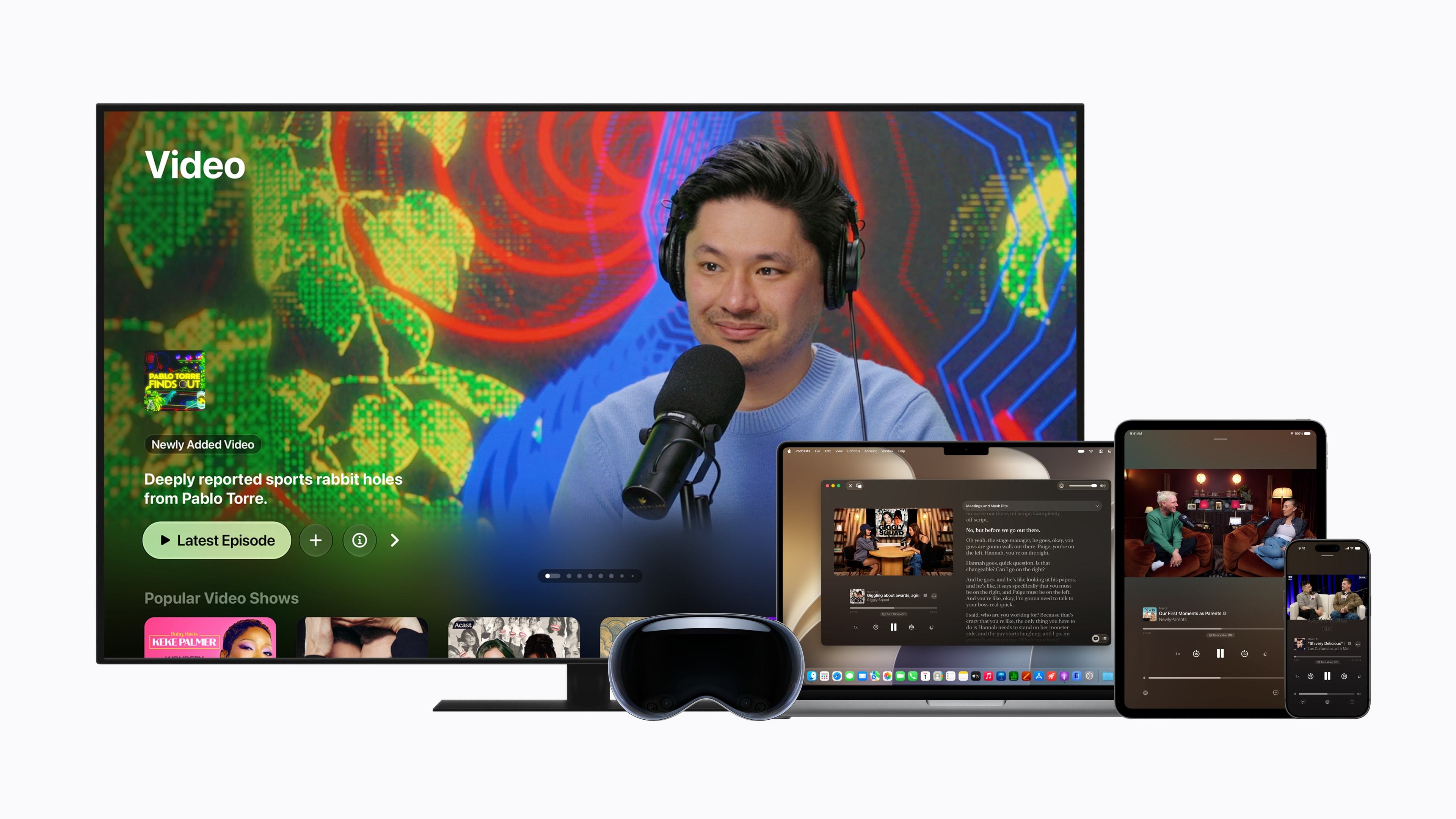 【Apple 播客现已支持 Mac 和 Apple TV 视频功能，并新增搜索功