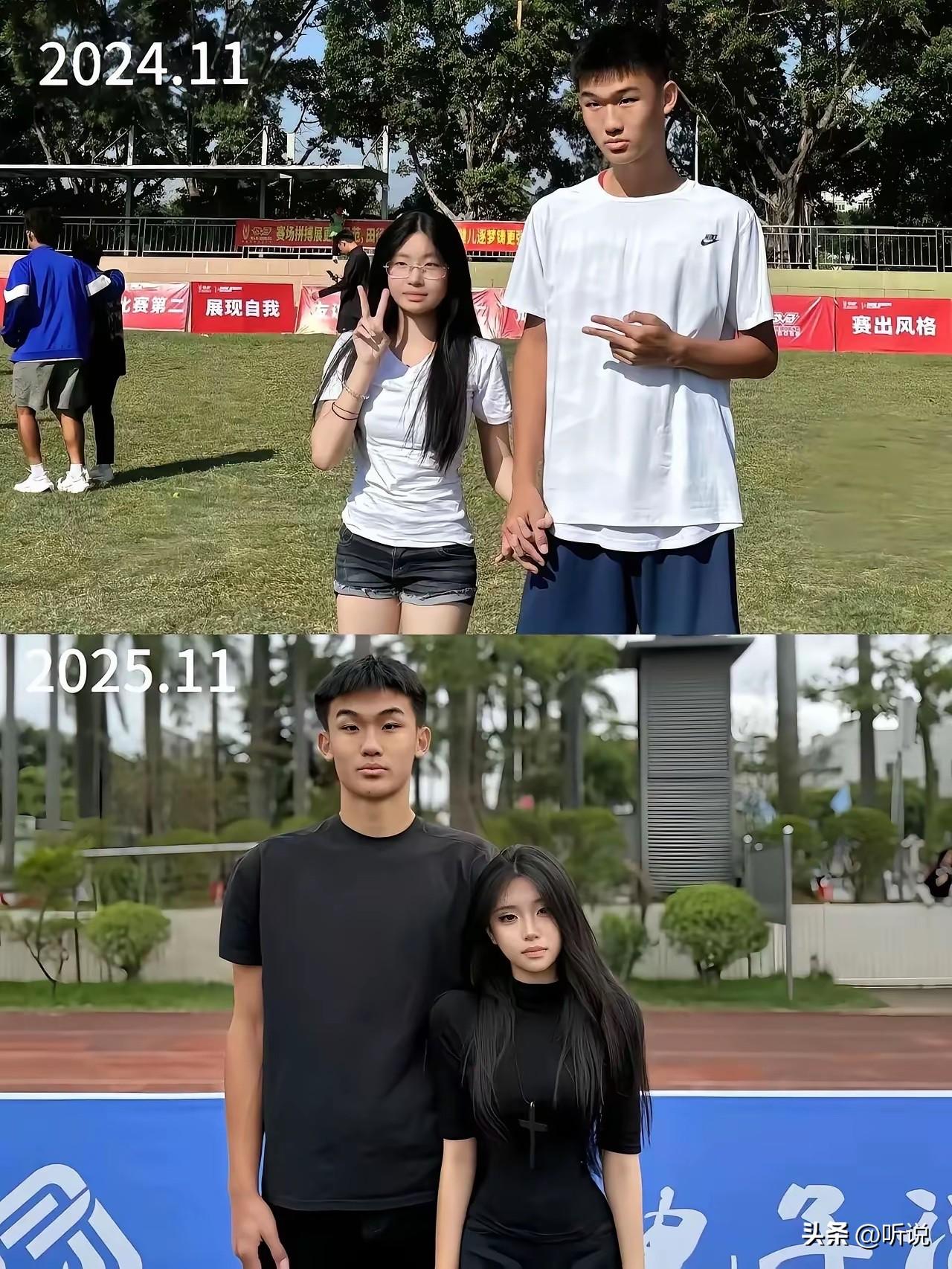 虽然仅仅时隔一年，感觉女生已经配不上身边的人了