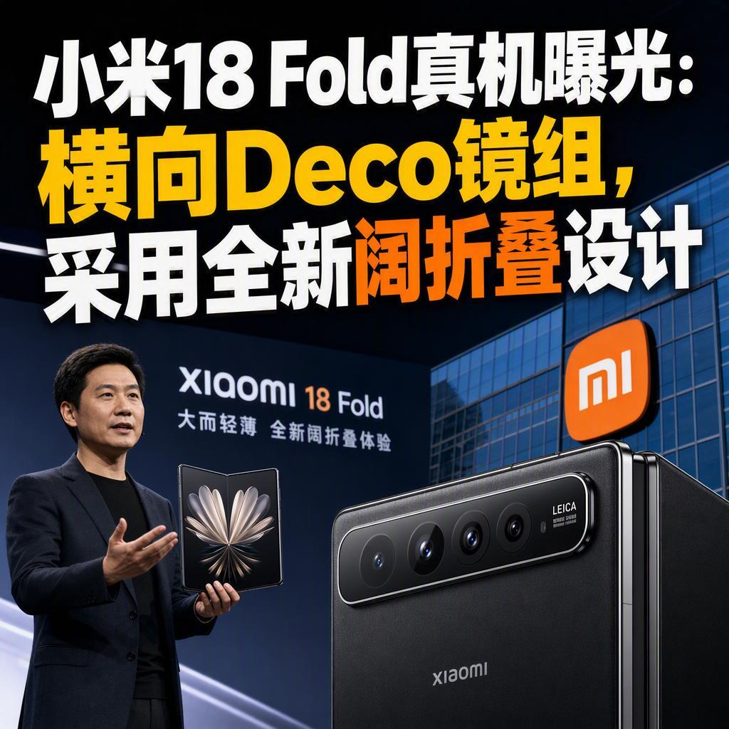 很多人以为折叠屏就是屏幕大一点、机身厚一点，但小米18 Fold真机图告诉我们，