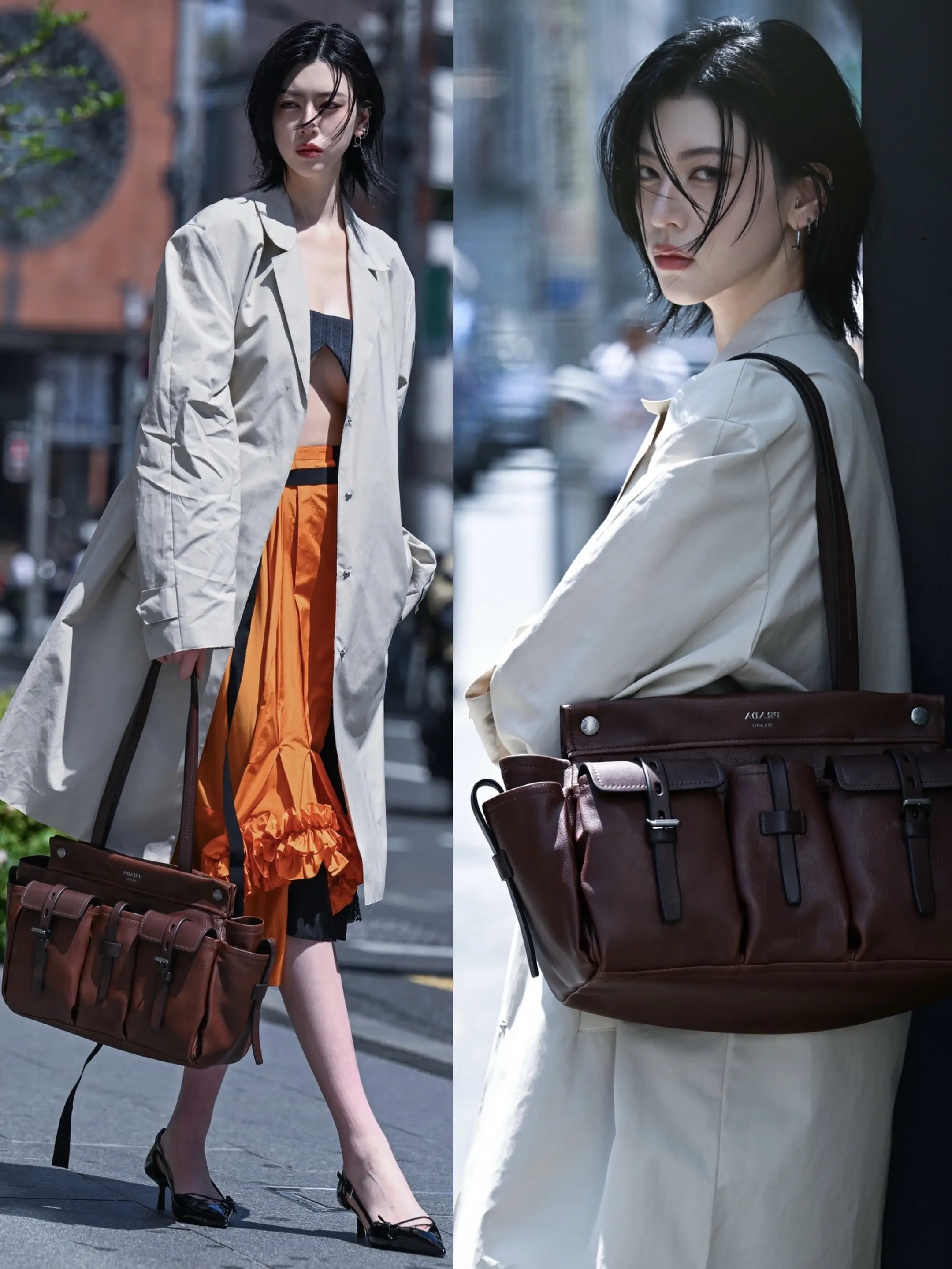 美丽适配的一组宣传。三吉彩花造型新片  完全和各种奢牌都适配的一张脸...