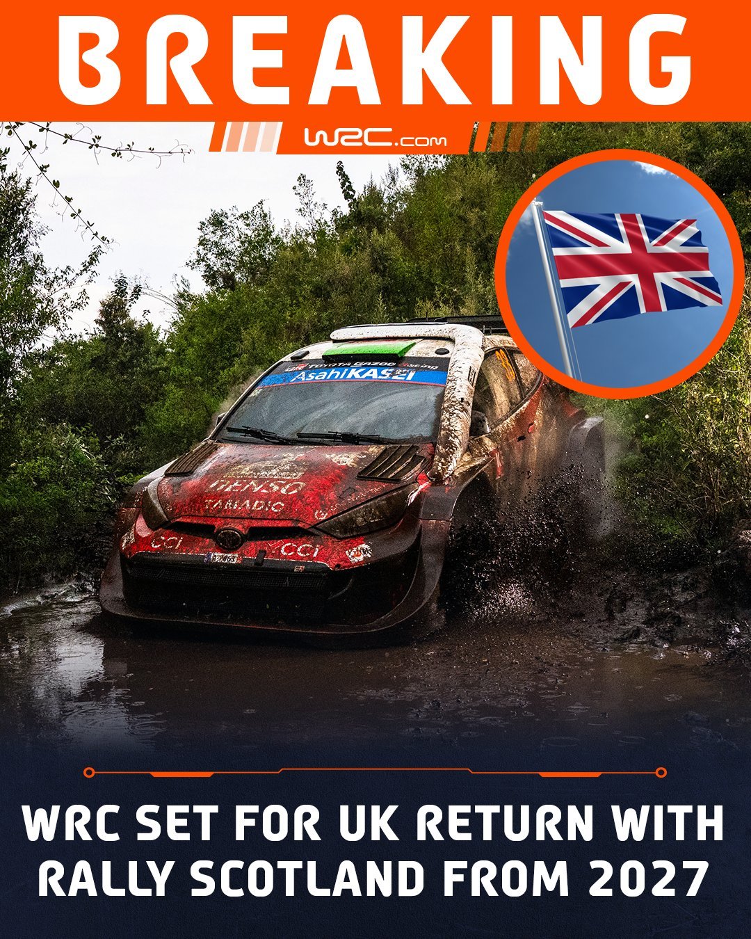 卧槽，英国拉力赛回归WRC赛历，2027年起在苏格兰举办！WRC世界拉力锦标赛赛