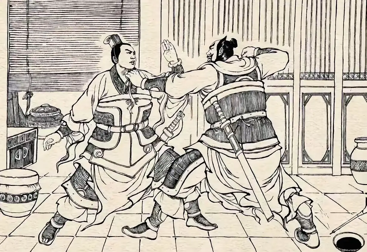 图中大汉长相虽然丑陋，但是武艺却很高，手中一口大刀有万夫不当之勇，千军...