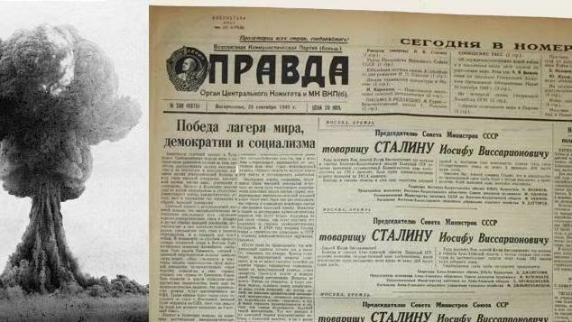 🔴1949年9月25日，全联盟共产党(布尔什维克)中央委员会《真理报》刊登的一