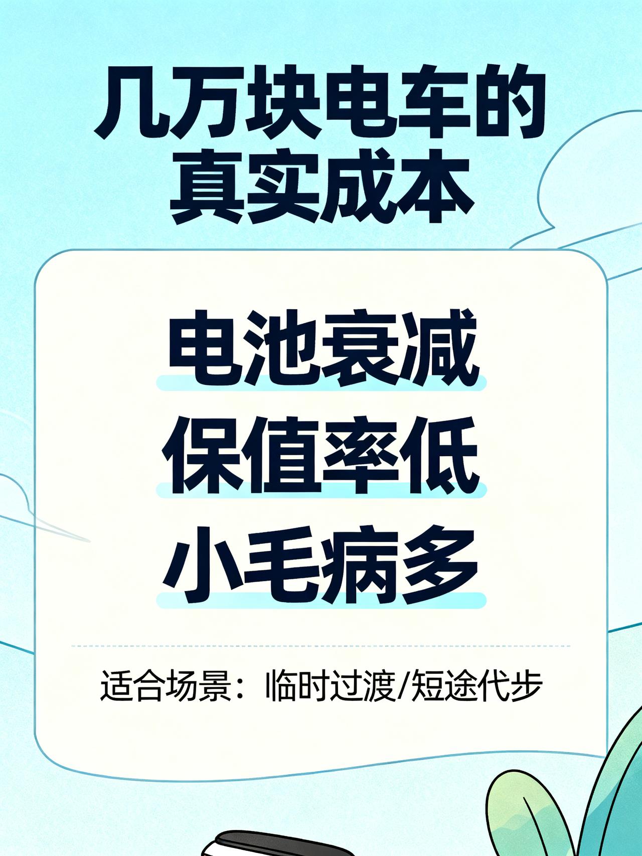 几万块的电车香得离谱？过来人告诉你：5年后，你大概率会躲不开这3个糟心问题
月薪