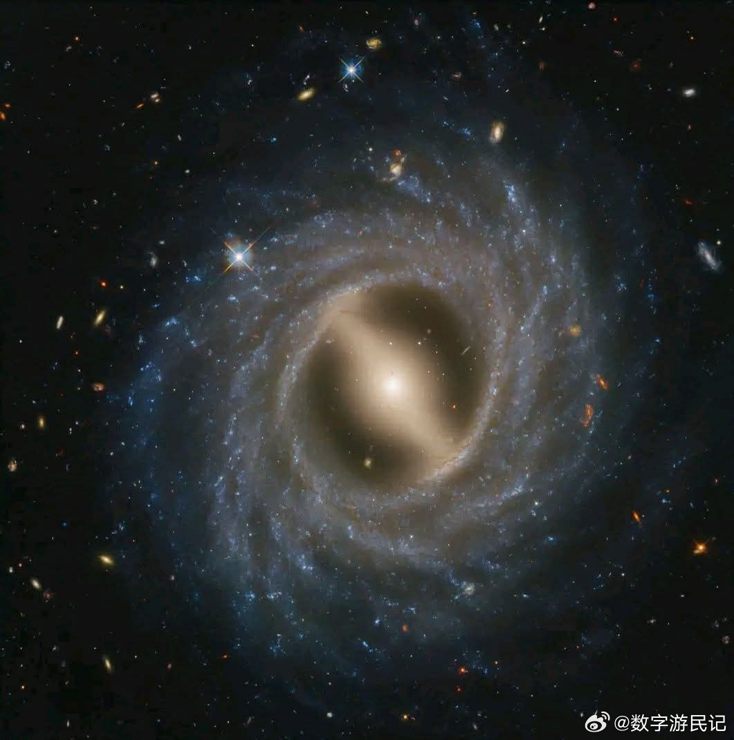 被阻断的狂怒：哈勃捕捉到NGC 5335的宇宙高速公路  在室女座深处，隐藏着一