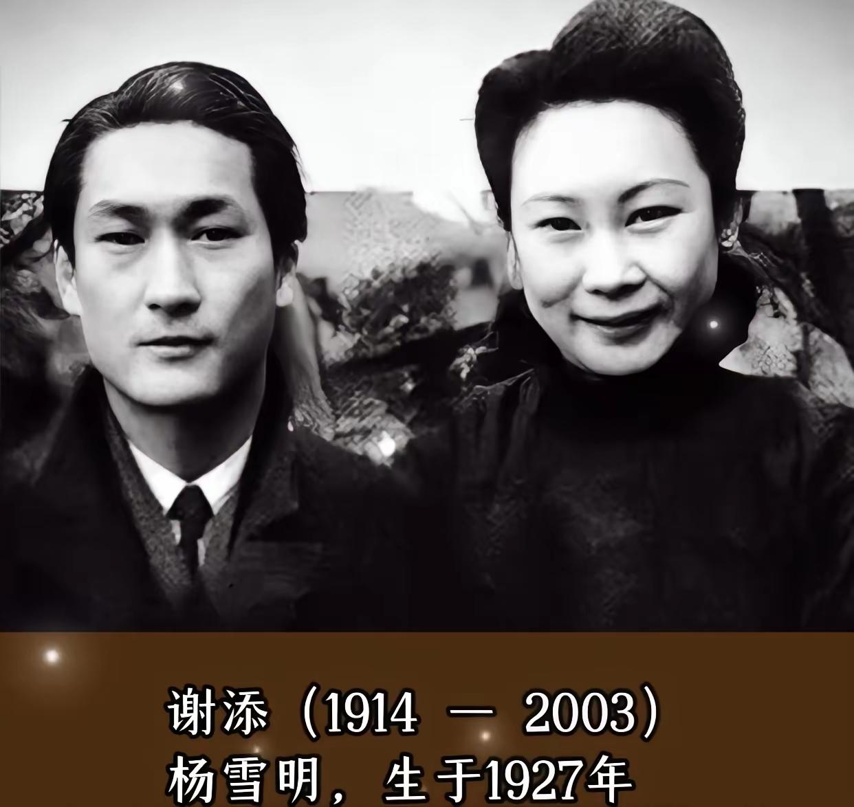王铎：谢添夫妇，很恩爱的一家人。
