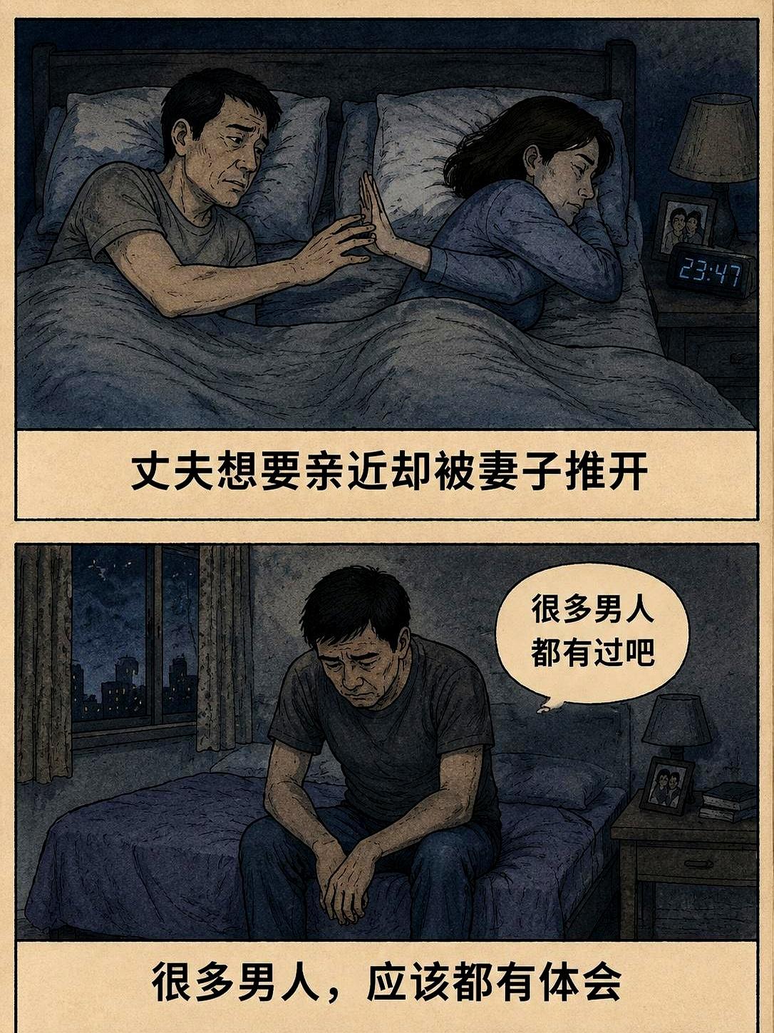 门被推开时，伸出的手被轻轻挡回去，那一下，像被按掉了电源。
到底该怪谁？

说是