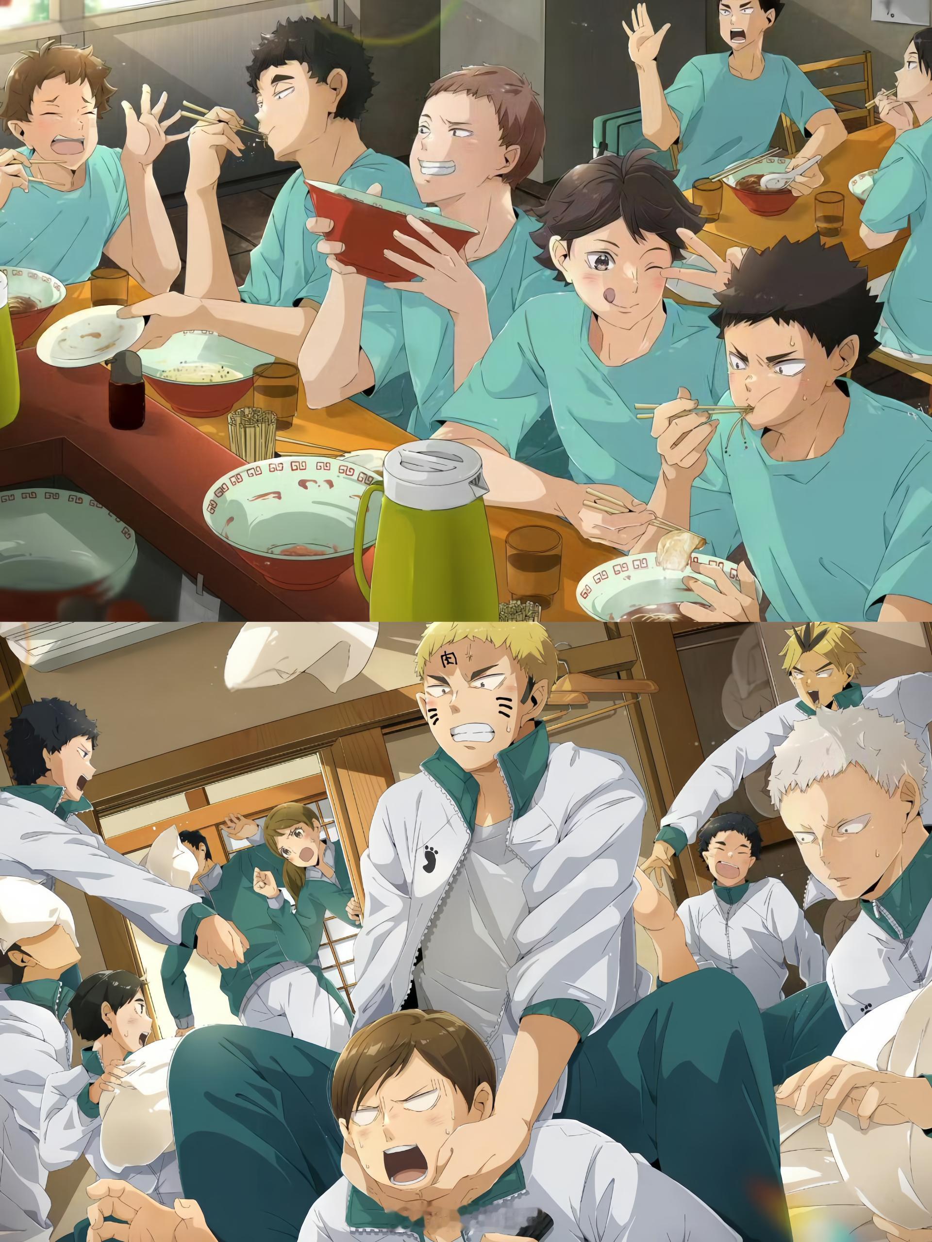 好喜欢看他们打打闹闹的日常~twi：matsukichi_hp排球少年动漫 ​​
