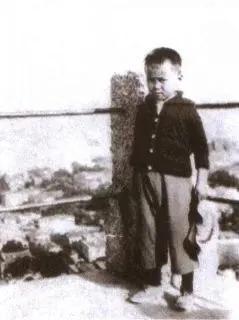 这是杨振宁童年的一张照片，满满童趣。
杨振宁腰杆挺的得直直的，两条小胳膊乍起，紧