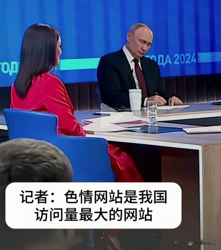 记者问普京：“色情网站是我国访问量最大的网站，我们会对这些存在危险的网站采取措施