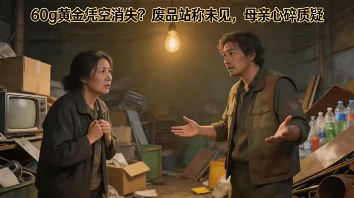 “60克黄金藏水壶被女儿当废品卖了”：单亲妈妈一辈子的积蓄，只换来废品站一句“没