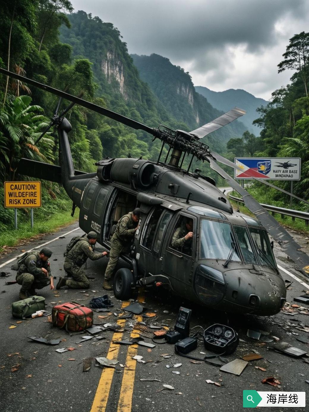 据美联社2月25日报道，2月24日下午，美军一架运输机在菲律宾邦阿西楠省进行公路